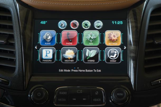 Chevy MyLink interface