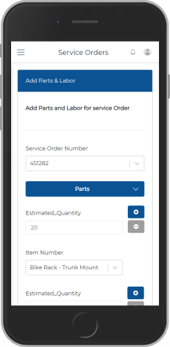 Add Parts Labor M