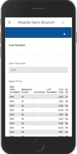 Cost Revision
