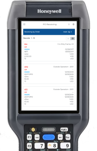 Honeywell Receiving by Order