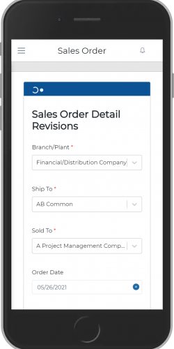 Sales Order Detail Revision