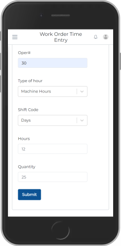 work order time entry