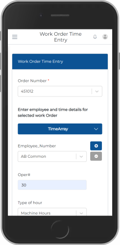 Work Order Time Entry